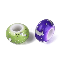 Baking Paint Opaque Acrylic European Beads&nbsp;OACR-Q200-33A