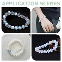 1 Strand Natural Rainbow Moonstone Beads Strands&nbsp;G-ME0001-08