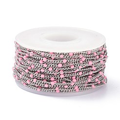 304 Stainless Steel Enamel Curb Chains&nbsp;CHS-P013-01P-08