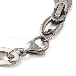 Tarnish Resistant 201 Stainless Steel Byzantine Chain Bracelets&nbsp;BJEW-B078-87P