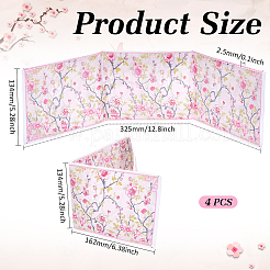 Printed Plastic Chinoiserie Mahjong Card Protector Cover&nbsp;AJEW-WH0709-445A