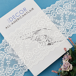 Elastic Lace Trim&nbsp;OCOR-WH0057-09A-01