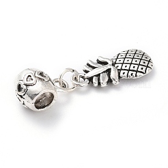 Tibetan Style Alloy European Dangle Charms&nbsp;PALLOY-P224-19AS