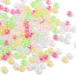 4800Pcs 6 Colors 12/0 Imitation Jade Glass Seed Beads&nbsp;SEED-YW0001-30