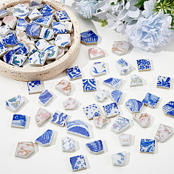 500G 4 Styles Handmade Porcelain Cabochons&nbsp;PORC-SP0001-22
