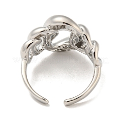 Brass Open Cuff Rings&nbsp;RJEW-B052-12P