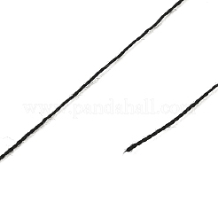 ポリエステルミシン糸  丸型ミシン刺繍糸  ブラック  0.2mm  約3300.00ヤード（3017.52m）/ロール&nbsp;FB-CBA8338-01F