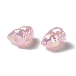UVメッキレインボー虹色アクリルビーズ  恐竜  ミックスカラー  22x15x20.5mm  穴：3.5mm&nbsp;PACR-M003-15