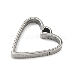 Heart 304 Stainless Steel Open Back Bezel Pendants&nbsp;STAS-K279-04C-P