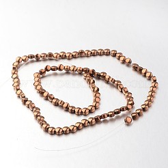 Electroplate Non-magnetic Synthetic Hematite Bead Strands&nbsp;G-F300-33B-08