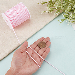 1ロール中空パイプPVC管状合成ゴムコード  白いプラスチックのスプールに巻き  ピンク  2mm  穴：1mm  約54.68ヤード（50m）/ロール&nbsp;RCOR-CY0001-02D