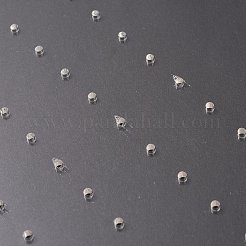 （不良見切り販売：凸凹穴）アクリルピアスディスプレイスタンド  取り外し可能な  ラウンド  透明  完成品：16.5x3.75x16.5cm  2個/セット&nbsp;EDIS-XCP0001-03B