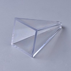 プラスチックキャンドル型  キャンドル作りツール用  ピラミッド  透明  10.8x5.7x5.7cm&nbsp;AJEW-WH0098-88