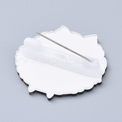 Acrylic Safety Brooches&nbsp;JEWB-D006-A07
