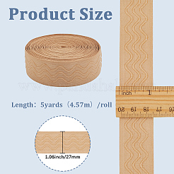 5 Yards Flat Elastic Silicone Non-slip Gripper Tape&nbsp;SRIB-GF0001-60