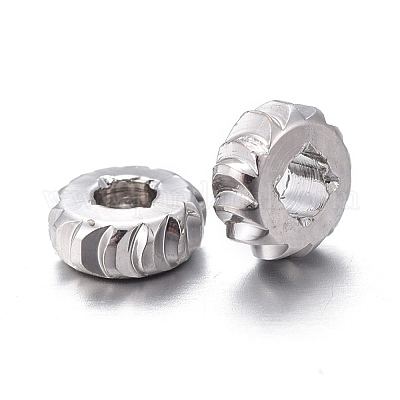 Brass Spacer Beads&nbsp;KK-K249-03A-P-1