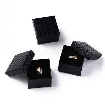 Square Cardboard Ring Boxes&nbsp;LS-X1-CBOX-S020-03-1
