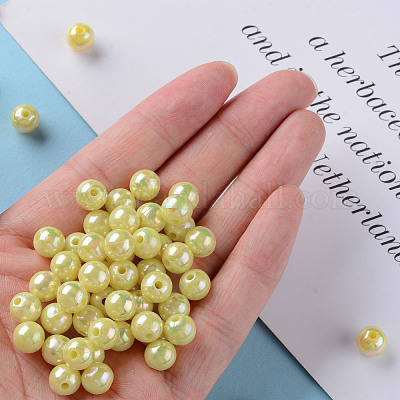 Opaque Acrylic Beads&nbsp;MACR-S370-D8mm-A10-1