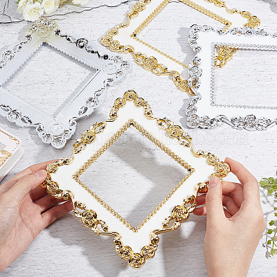 4Sets 2 Colors Plastic Switch Decorated Frame&nbsp;DIY-GA0002-36-1