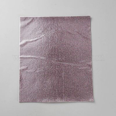 ラインストーンステッカー  長方形  ライトロザリン腹筋  240x200x1.7mm&nbsp;DIY-WH20048-003J-1