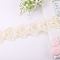 Polyester Lace Trim Ribbons, Garment Accessories, Butterfly, Light Goldenrod Yellow, 2 inch(52mm), about 20Yard/roll