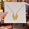 Stainless Steel Cable Chain Necklaces, Rhinestone Pendant Necklaces, Lock, 8.27~19.69 inch(21~50cm)