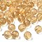 K9 Glass, Imitation Austrian Crystal Beads, Grade AAA, Faceted(128 Facets), Round, Gold, 10mm, Hole: 0.9~1mm