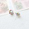 Handmade Lampwork Beads, White, Flower, 15x15mm