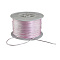 Nylon Satin Rattail Cords, Beading Threads for Bracelet Jewelry Making Chinese Knot Macrame Craft, Pink, 1mm, 100yards/roll