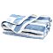 Polyester Stripe Towel, Rectangle, Blue, 1400x700x1mm