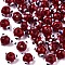 Handmade Bumpy Lampwork Beads, FireBrick, 10~11x11~12x7~8mm, Hole: 1.4~1.6mm