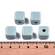 不透明なアクリルビーズ  キューブ  アクア  12.5x12.5x12.5mm  穴：3.5mm  約263個/500g&nbsp;MACR-S373-141-A03-5