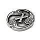 Rune Letters Alloy Pendants&nbsp;PALLOY-S193-01AS-07-2