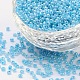 ガラスシードビーズ  セイロン  ラウンド  淡いターコイズ  2mm  穴：1mm  約6666個/100g&nbsp;X1-SEED-A011-2mm-143-1