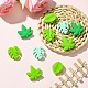 10Pcs 5 Styles Maple Leaf Silicone Beads&nbsp;SIL-YW0001-42-5