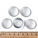 透明な半円形のガラスカボション  透明  24~25x11~12mm&nbsp;GGLA-R027-25mm-6