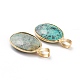 Natural Gemstone Pendants&nbsp;G-G845-06-3