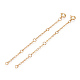 Brass Cable Chain Chain Extender&nbsp;KK-ZX024-36G-D-2