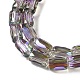 Electroplate Glass Beads Strands&nbsp;GLAA-Q101-02A-HP02-3
