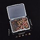 真鍮ビーズ  ロンデル  ミックスカラー  6x3.6mm  穴：3mm  6色  20個/カラー  120個/箱&nbsp;KK-AR0001-24-7