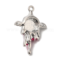 Alloy Enamel Pendants&nbsp;PALLOY-H129-07