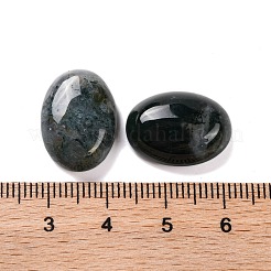 天然石モスアゲート瑪瑙カボション  オーバル  18x13x7mm&nbsp;G-B085-06F-02