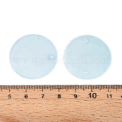 Spray Painted Natural Capiz Shell Disc Links Connector Charms&nbsp;SSHEL-T017-32B
