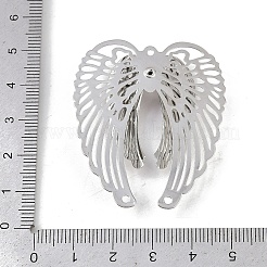 Brass Crystal Rhinestone 3D Hollow Angel Wings Chandelier Component Links&nbsp;KK-A261-05P