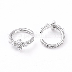 Brass Cuff Earrings&nbsp;EJEW-L234-004P