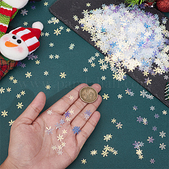 プラスチックカボション  スノーフレーク  DIYの工芸品について  装飾アクセサリー  ミックスカラー  7x6.5x0.2mm  約1080個/袋  2袋&nbsp;KY-HY0001-24B