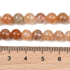 天然千層ファントムクォーツ／層状ロドライトクォーツビーズ連売り  スムーズなラウンド  6.5mm  穴：0.7mm  約60~61個/連  15.55''~15.75''（39.5~40センチメートル）&nbsp;GG-CBAEB04-A01-6mm-A