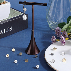 12Pcs 2 Colors Brass Friction Ear Nuts&nbsp;KK-BBC0014-79