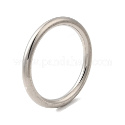 304ステンレススチール製バングル メンズ レディース  ステンレス鋼色  内径：2-1/2インチ（6.4cm）&nbsp;BJEW-Q042-07P
