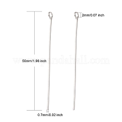 アイアン製9ピン  カドミウムフリー＆ニッケルフリー＆鉛フリー  プラチナ  50x0.7mm  穴：2mm  約5000個/1000g&nbsp;EP5.0cm-NF